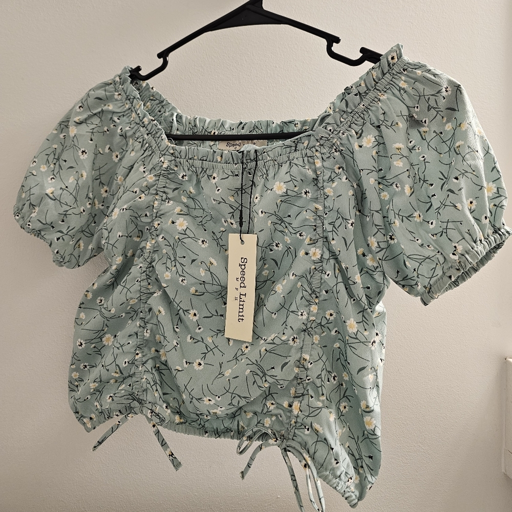 Speed limit crop top shirt, 14/16 kids size, Women's XS - Picture 1 of 4
